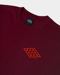 Booooooom Diamond Logo T-Shirt (Burgundy)