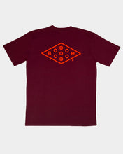 Load image into Gallery viewer, Booooooom Diamond Logo T-Shirt (Burgundy)